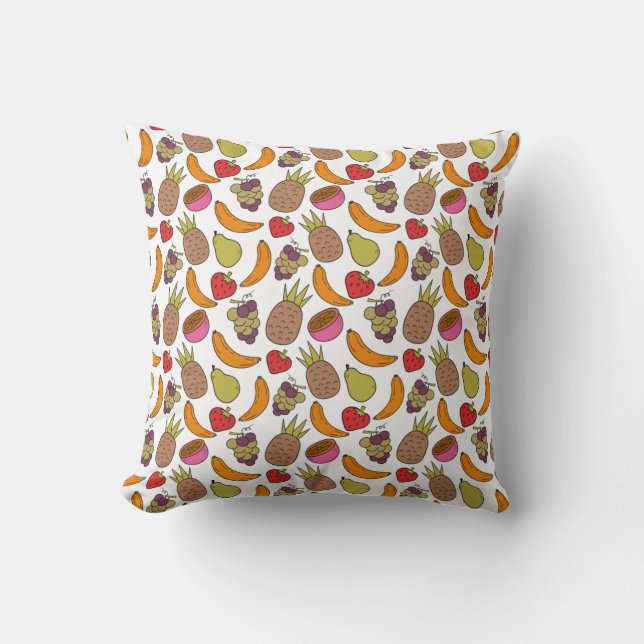 Fruit seamless pattern | Fruit surface pattern 33 Kudde (Framsida)