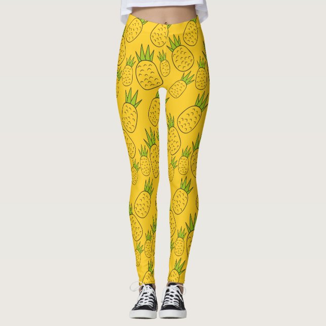 Fruit seamless pattern | Fruit surface pattern 56 Leggings (Framsida)