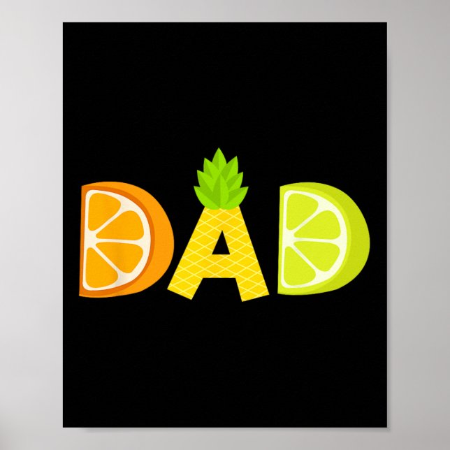 Fruit Sli i Pappa, fruktsaft Älskare, Far, sommars Poster (Framsidan)