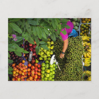 Fruit stand, Medellin, Colombia, 2013 Vykort