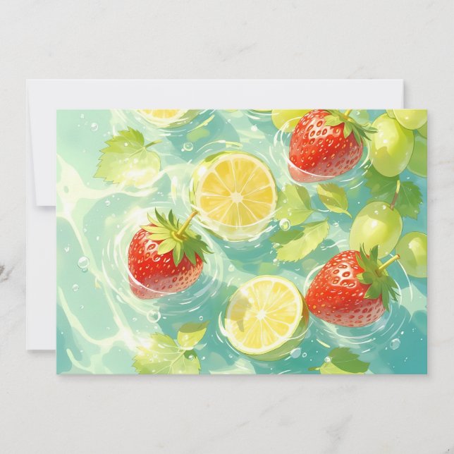 Fruit Stänk Inbjudningar (Framsida)