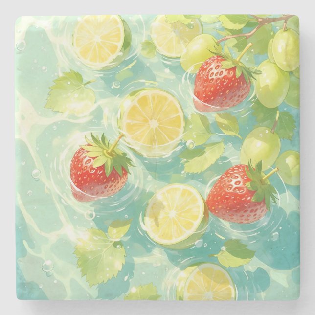 Fruit Stänk Stenunderlägg (Framsidan)