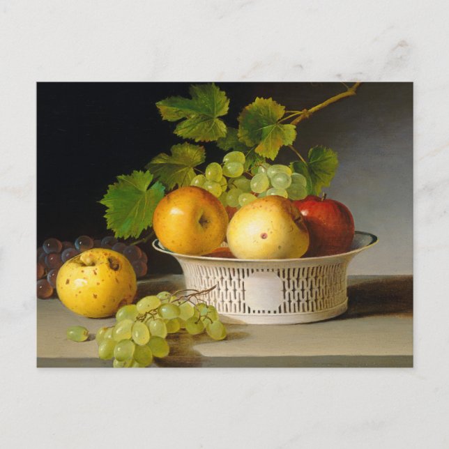 Fruit Still Life with Chinese Export Basket Vykort (Framsida)