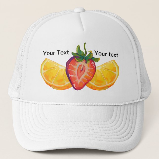 Fruit, Strawberry, orange Keps (Framsida)