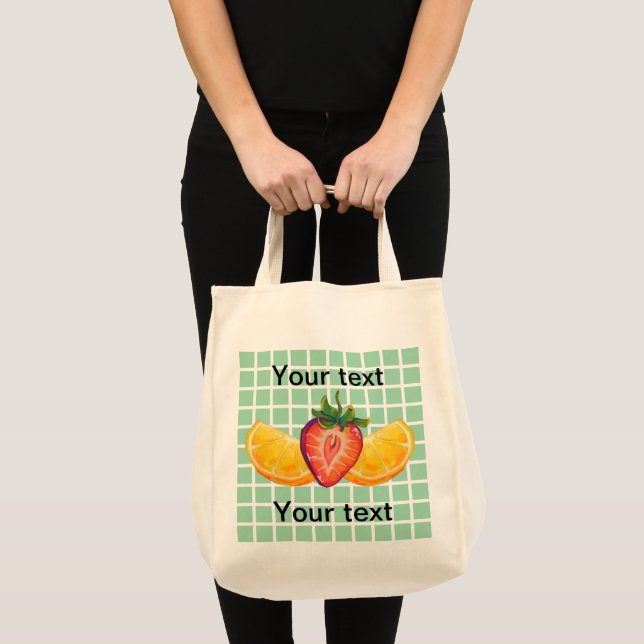 Fruit, Strawberry, orange Tygkasse (Framsida (produkt))