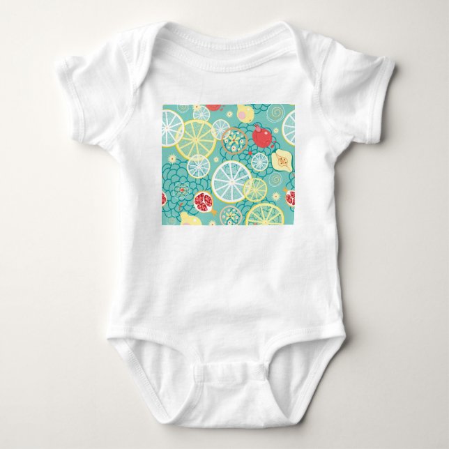 Fruit Struktur, Vibrant Background. T Shirt (Framsida)