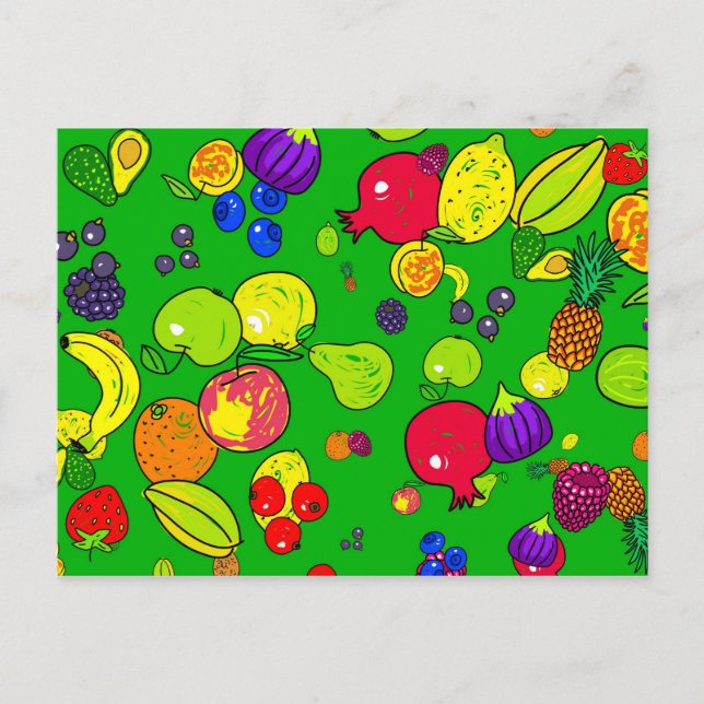 Fruit Tapet Vykort (Framsida)