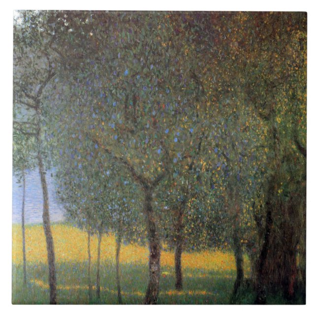 Fruit Träd, Gustav Klimt Kakelplatta (Framsidan)