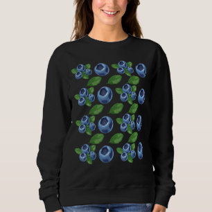 Fruit Vegans Blueberry Mönster Fruitarian Blueber T Shirt