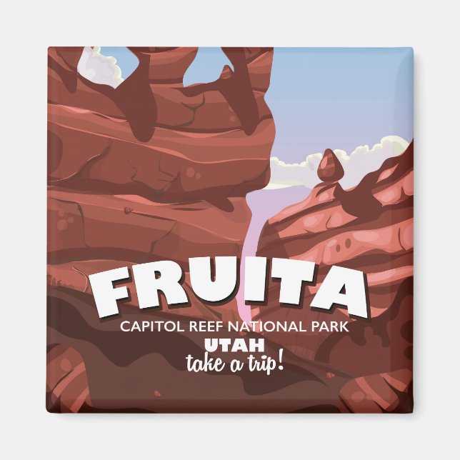 Fruita Capitol Reef National Park Utah Magnet (Framsidan)