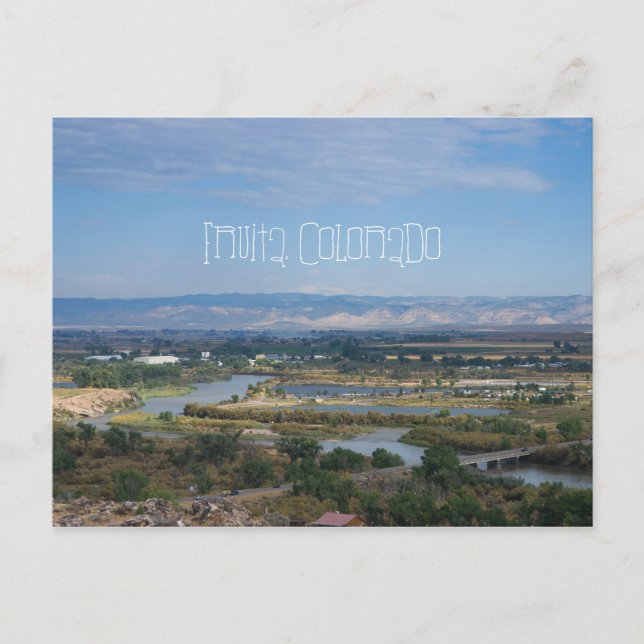 Fruita, Colorado från Dinosaur Backe Vykort (Framsida)