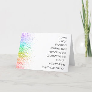Fruitage of the Spirit Blank Greeting Card Tack Kort