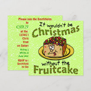 Fruitkaka, fin Tecknad Inbjudningar