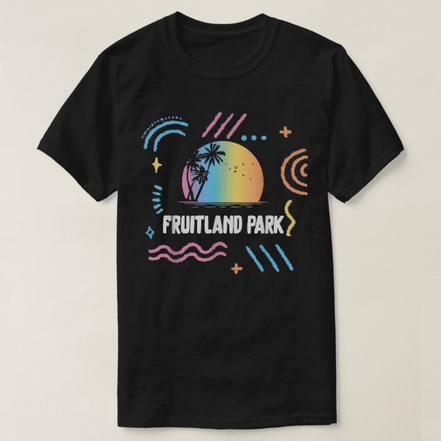 Fruitland Park Surfing Vacation Family Matching tr T Shirt (Design framsida)