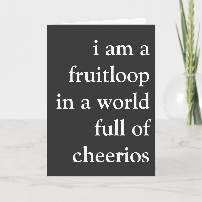 fruitloop kort (Framsida)
