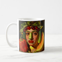 Fruits of Expression – A Surreal Portrait Kaffemugg