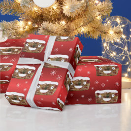 Fruittårta Mönster Red, en fin jul Presentpapper