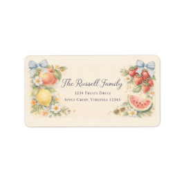 Fruity Address Label Adressetikett