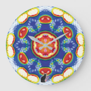 FruityTooty Kaleidoscope Large Clock Stor Klocka