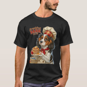 Frukost Bark Club Chef Hund Pannkakor T Shirt