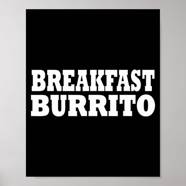 Frukost Burrito Mat Halloween Kostymfest Poster (Framsidan)