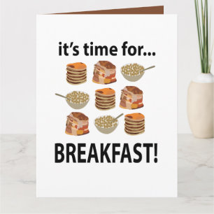 Frukost Dags för frukost Kort