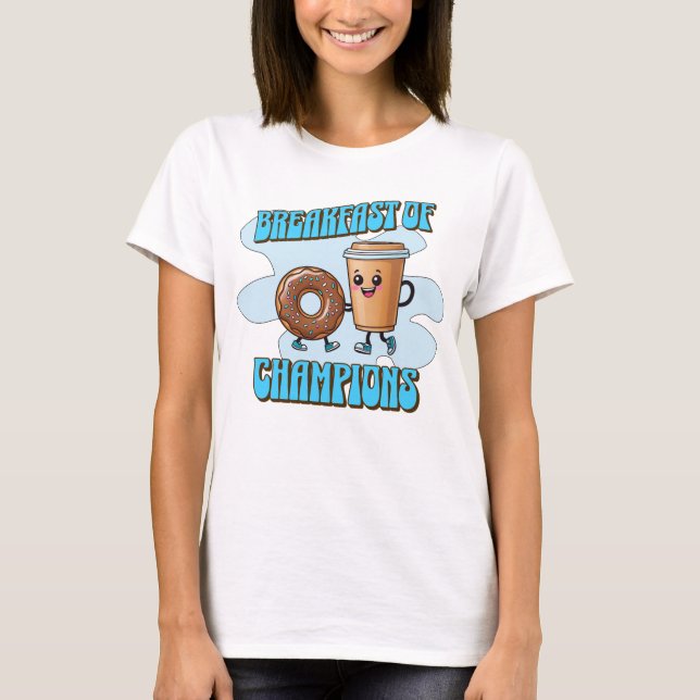 Frukost för mästare t shirt (Framsida)