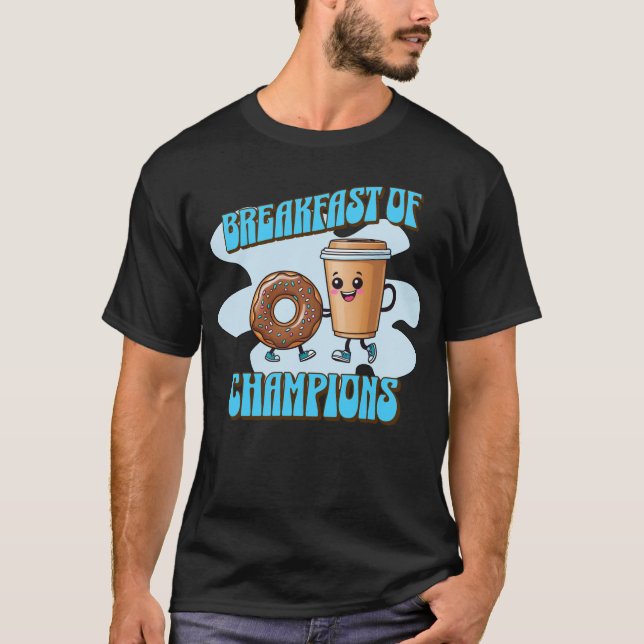 Frukost för mästare t shirt (Framsida)