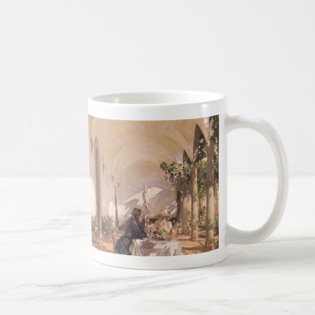 Frukost i loggian av John Singer Sargent Kaffemugg (Höger)