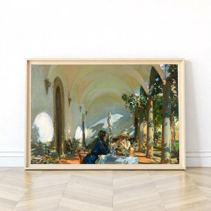 Frukost i loggian, Sargent 1910 Poster