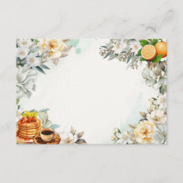 Frukost i säng Blank Receptkort Tilläggskort