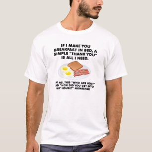 Frukost i säng Rolig T-shirt
