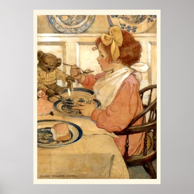Frukost med teddybjörn poster (Framsidan)