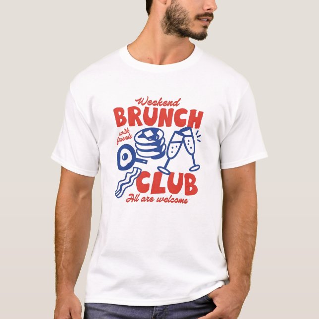 Frukost med vänner grafik  t shirt (Framsida)