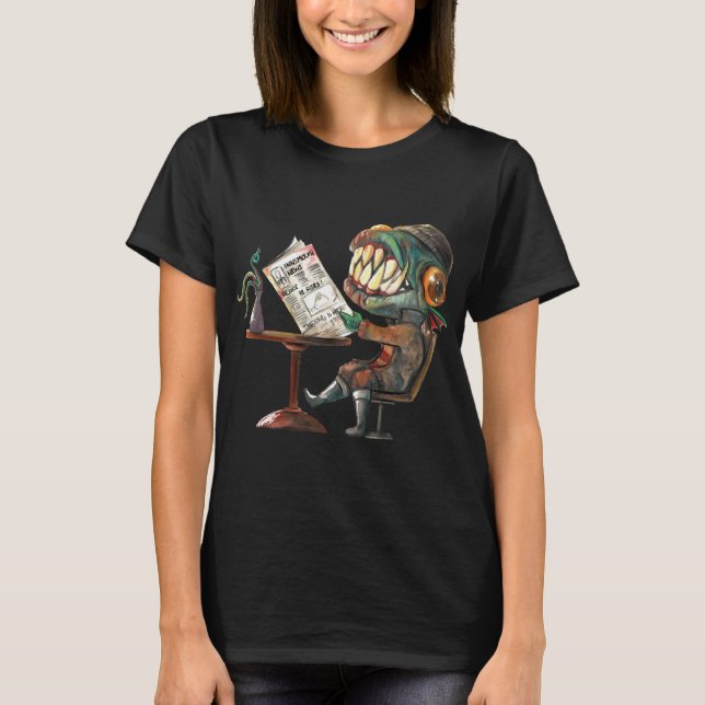 Frukost på Innsmouth T Shirt (Framsida)