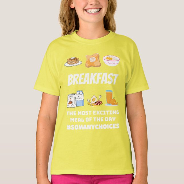 Frukost-spännande T-Shirt (Framsida)