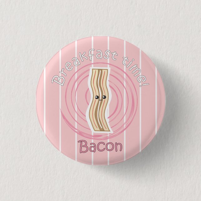 Frukost Time - bacon Knapp (Framsida)
