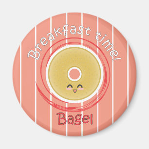 Frukost Time - bagel Magnet