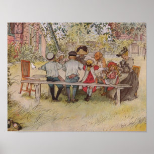 Frukost under den stora björken poster