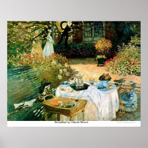 Frukost vid Claude Monet Poster