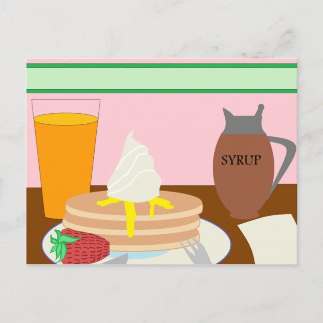 Frukost Vykort (Framsida)