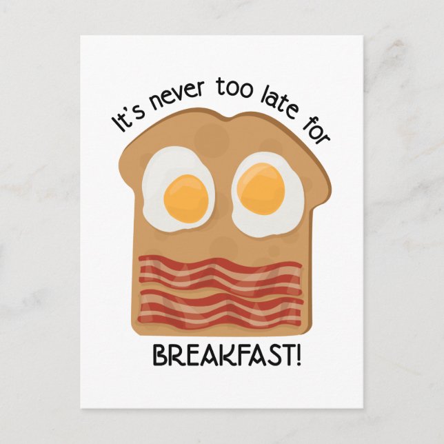 Frukost! Vykort (Framsida)