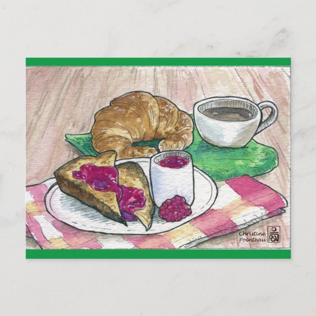 Frukost Vykort (Framsida)