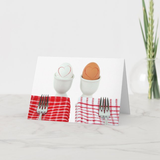 Frukostårsdag för make/maka kort (Framsida)