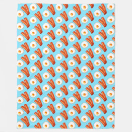 Frukostbacon och ägg fleecefilt