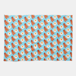 Frukostbacon och ägg kökshandduk