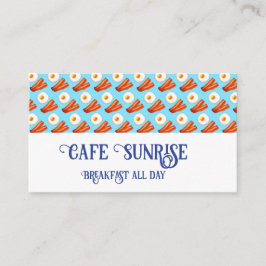 Frukostbacon och ägg visitkort