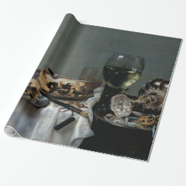 Frukostbord med björnbärpajen vid Heda Presentpapper