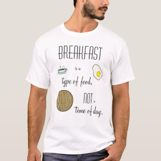 Frukosten är en typ av mat, inte en tidspunkt tee