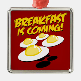 Frukosten är kommande! julgransprydnad metall